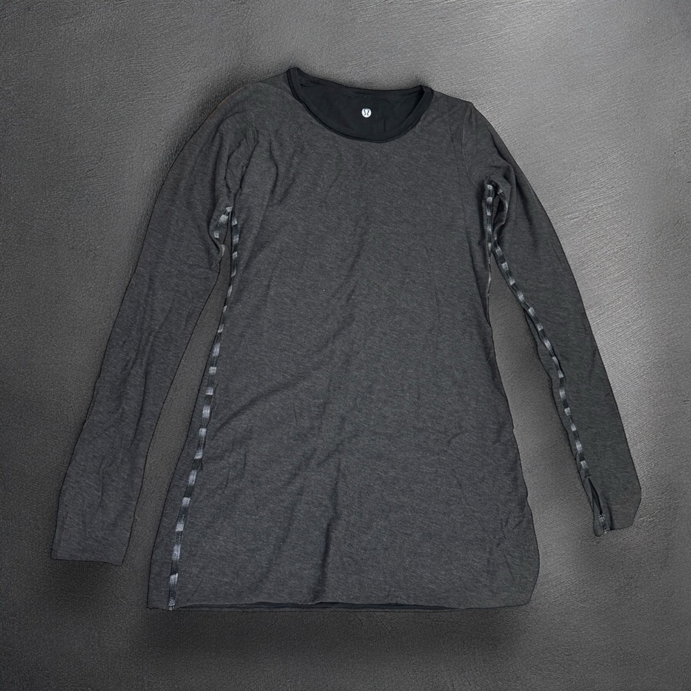 Lululemon Athletica Gray Tunic Long Sleeve Top